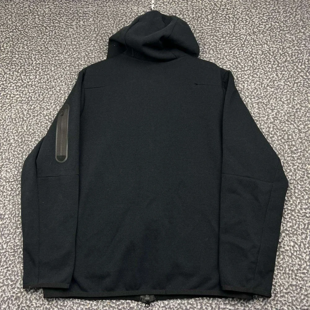 Nike Tech Fleece Hoodie Men XXL Black Full Zip Long Sleeve 2XL